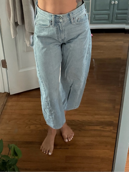 Abercrombie & Fitch Denim - Abercrombie & Fitch The Barrel Jean Mid Rise size 25 short Curve Love
